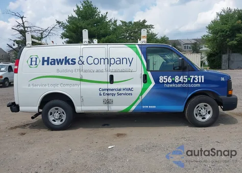 2015 Chevrolet Express 2500 Work Van from USA, damaged, VIN 1GCWGFCF4F1285961